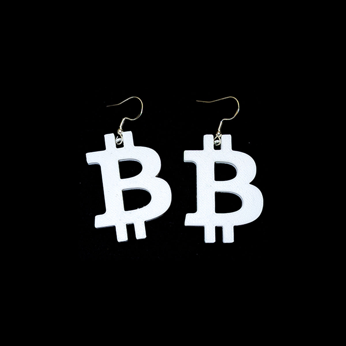 Bitcoin Ohrringe – Krypto-Design mit 925 Silber Haken